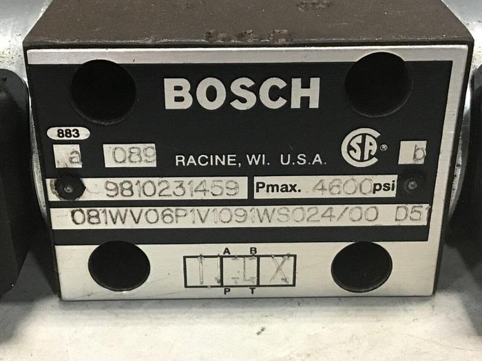 Used BOSCH Relief Valve 9810231459 081WV06P1V1091WS024/00D51 Used