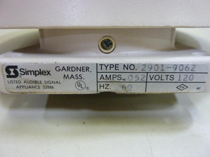 SIMPLEX Alarm Signal 2901-9062 #53053