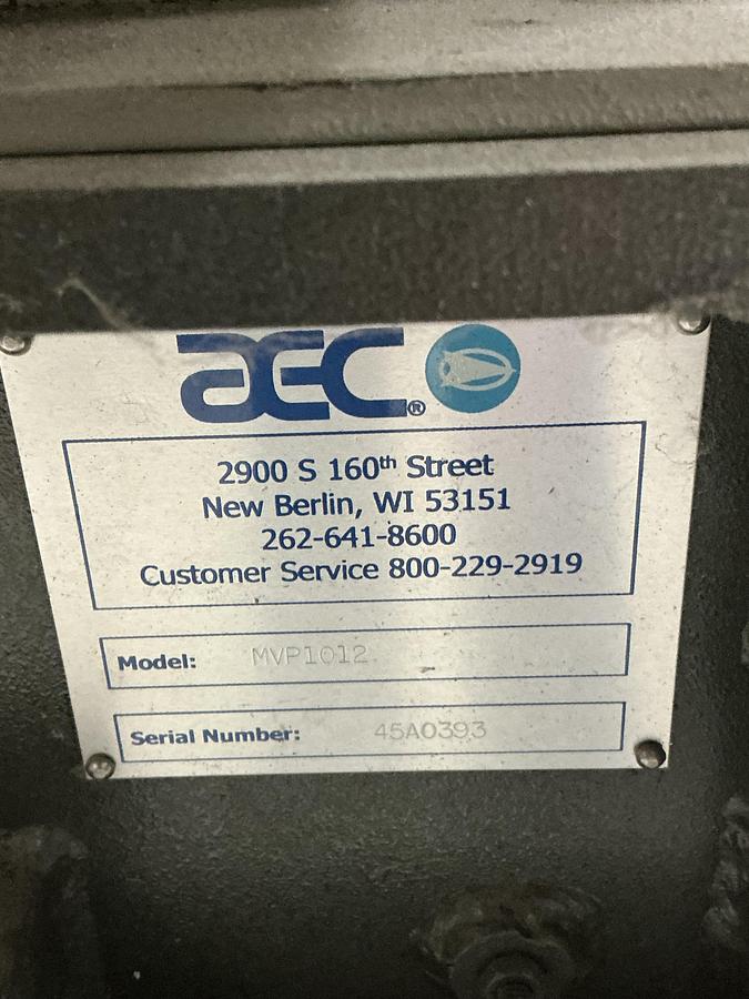 Used AEC MVP1012 Grinder Granulator / Not Cleaned Yet