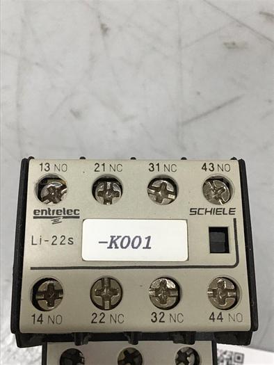 Used SCHIELE Auxiliary Contact RC-KO2 #118680