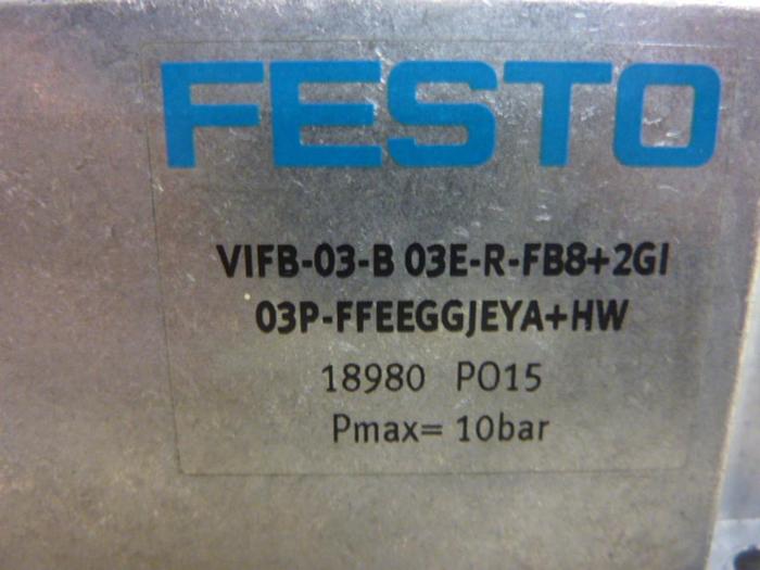 Used FESTO Control Block w/ Valves IFB8-03 #52693