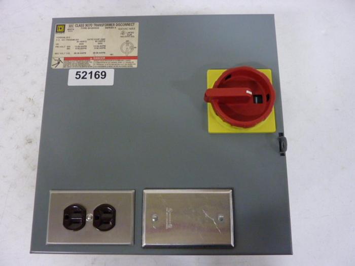 Used SQUARE D Transformer Disconnect 9070-SK3000G2 #52169