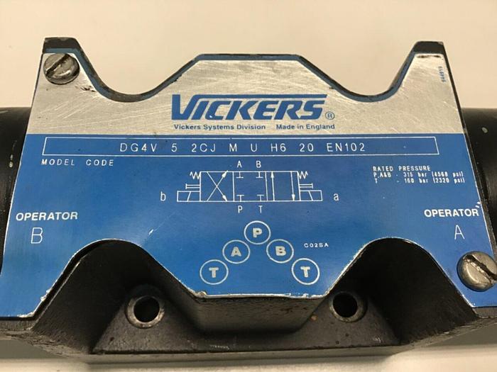 Used EATON-VICKERS Directional Valve DG4V 5 2CJ M U H6 20 EN102 USED