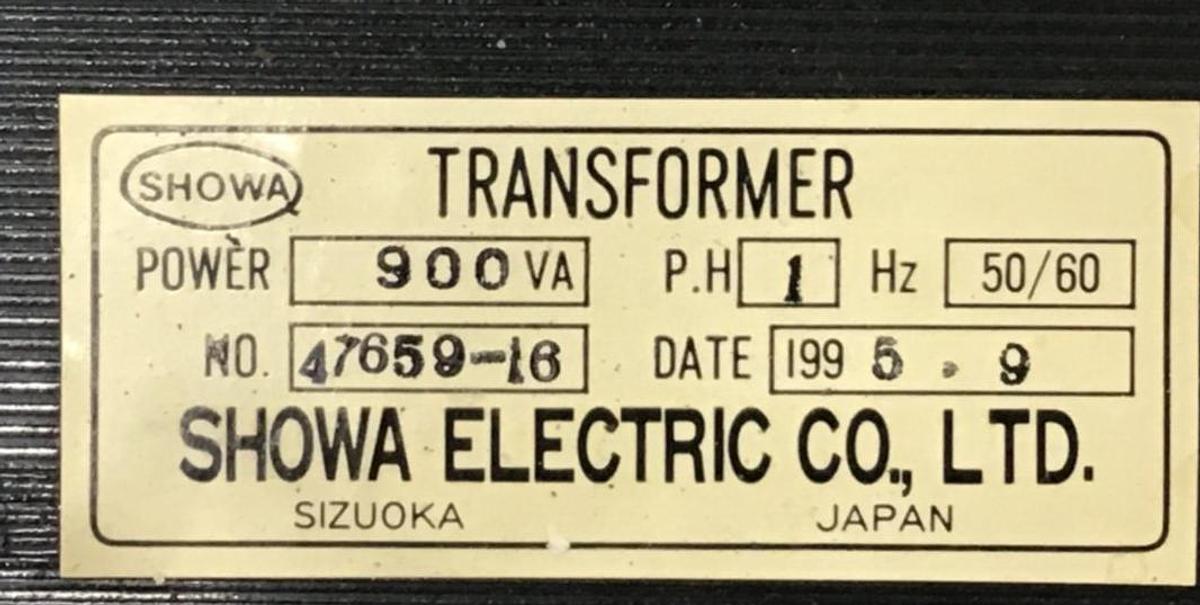 Used SHOWA 900 VA Transformer 47659-16 USED