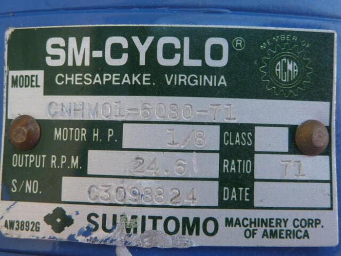 Used SUMITOMO DENKO 1/8 HP Motor TC-E USED