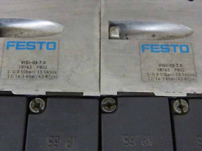 Used FESTO Control Block w/ Valves IFB8-03 #52790