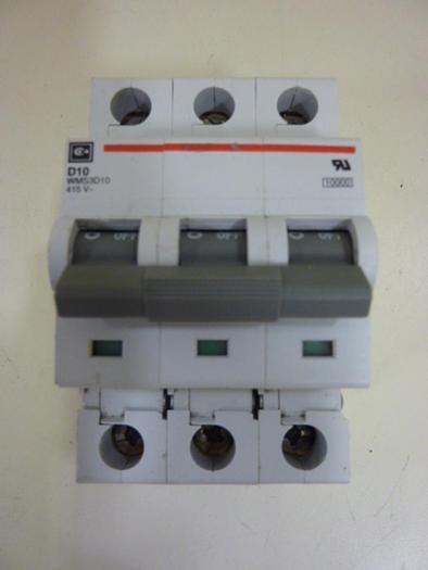 Used CUTLER HAMMER Circuit Breaker WMS3D10 #56417