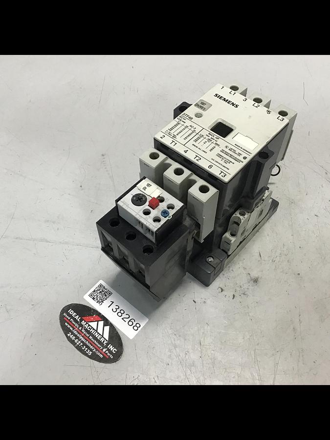 Used SIEMENS 3TF48 CONTACTOR USED #138268