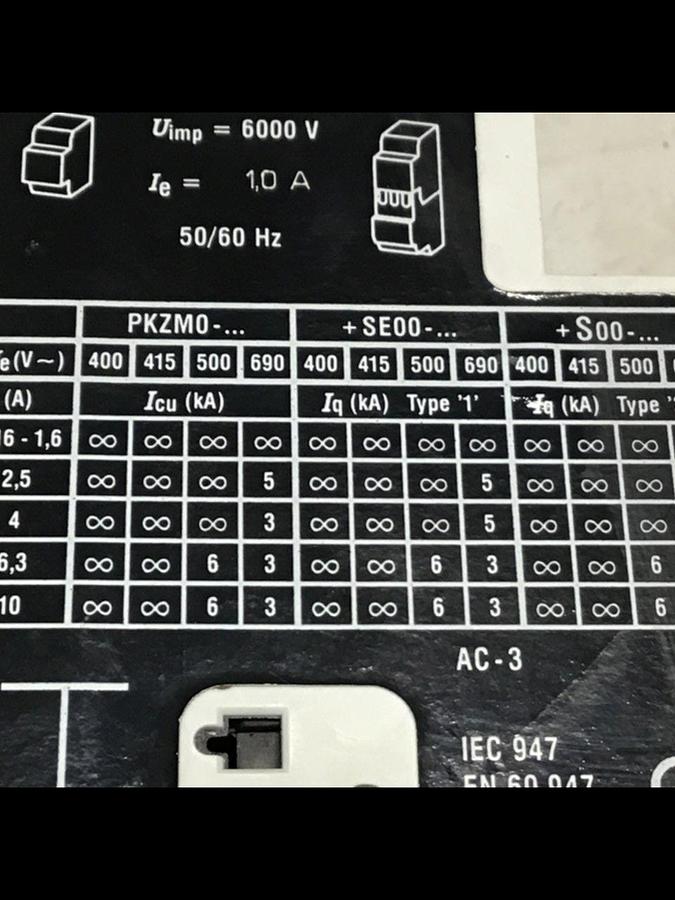 Used MOELLER Manual Motor Controller PKZM0-1 USED