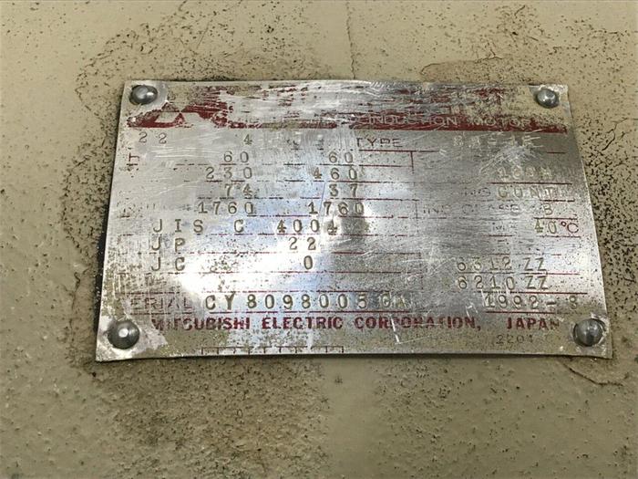 Used TOSHIBA 30 HP Induction Motor JIS C 4004 30 HP Used