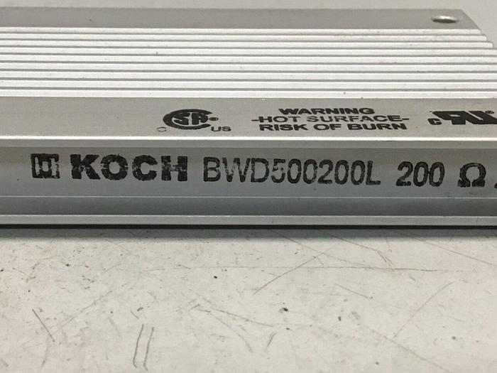 Used KOCH Braking Resistor BWD500200L #119279