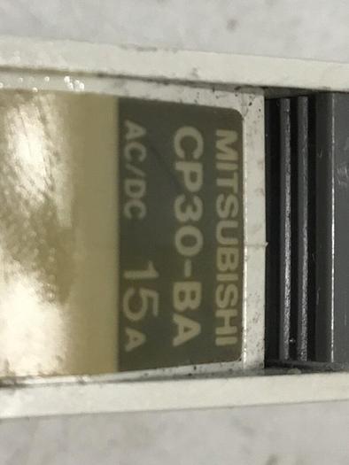 Used MITSUBISHI 15 Amp Circuit Breaker CP30-BA-1P-15A #119605