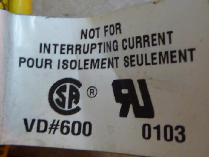 Used LUMBERG Cable RKWT4-633/2M #29686