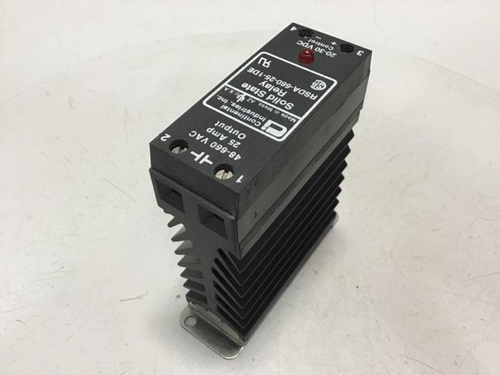 Used CONTINENTAL INDUSTRIES Solid State Relay RSDA-660-25-1DE #134784
