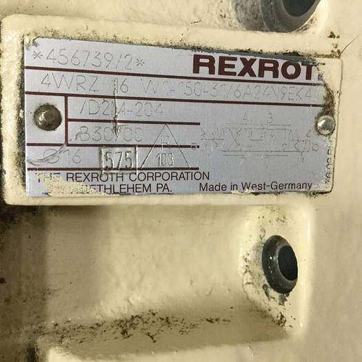 Used REXROTH Valve 4WRZ16W1150316A24N9EK4D2M204 Used
