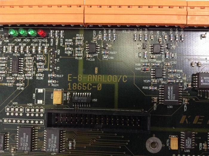 Used KEBA / Engel 18658-1 Circuit Board E-8-ANALOG/C 1865C-0 USED
