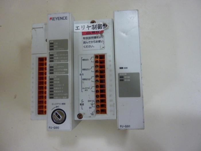 Used KEYENCE CORP Light Curtain Expansion Unit PJ-G90 Used