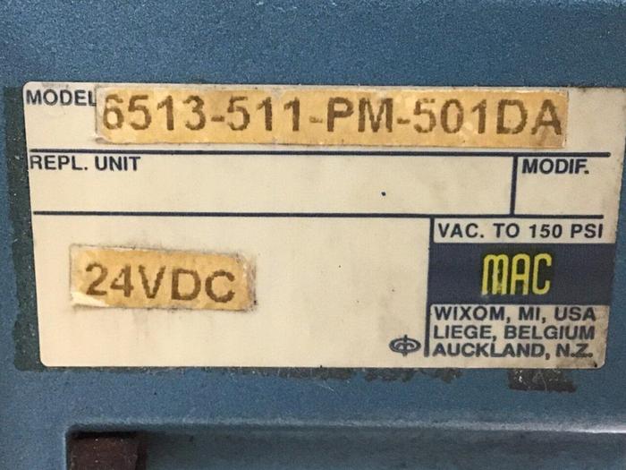 Used MAC Manifold & Valve 6513B-511-PM-501DA #112858