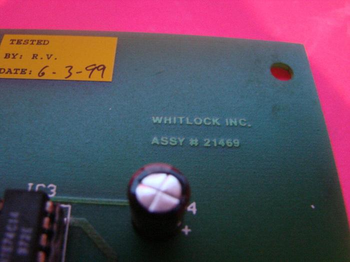 Used AEC WHITLOCK SS Proportioning Card 21469 #7164