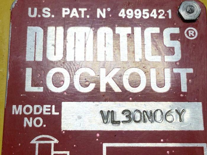 Used NUMATICS Lockout VL30N06Y #109510