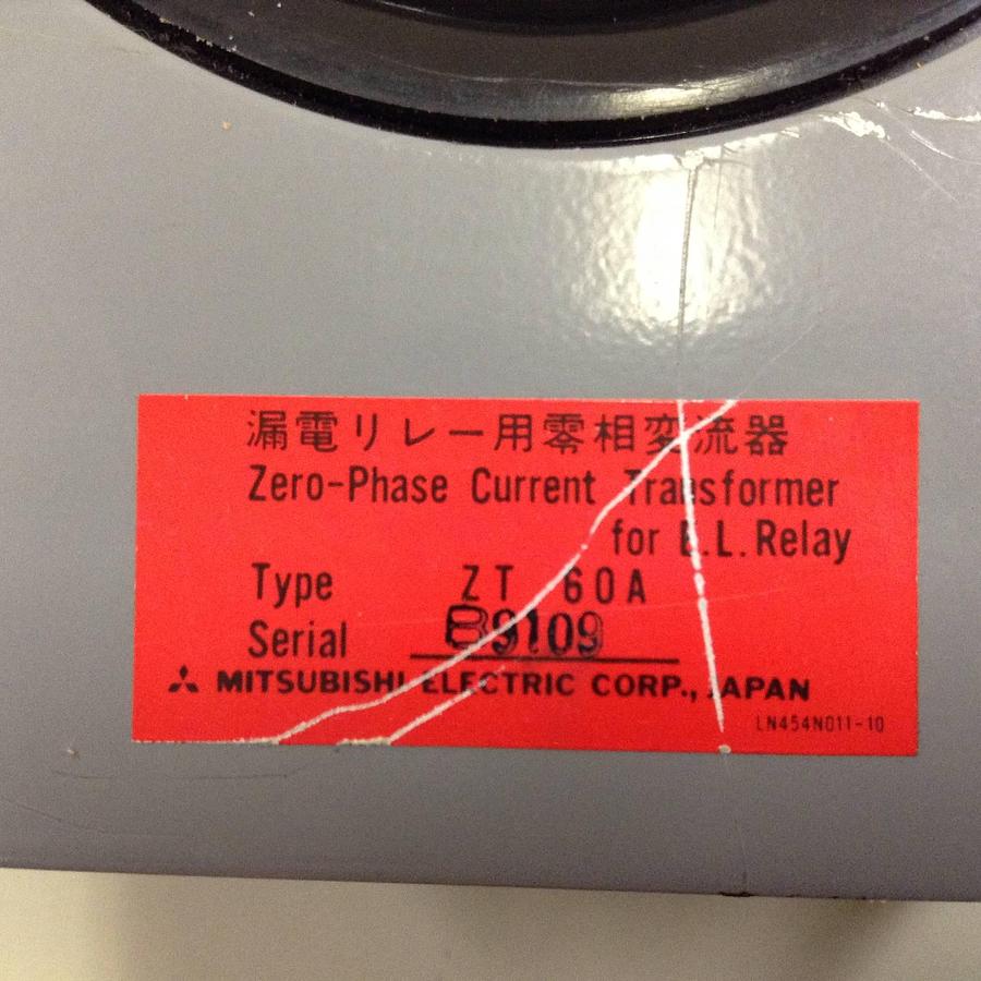 Used MITSUBISHI Zero-Phase Current Transformer ZT60A Used