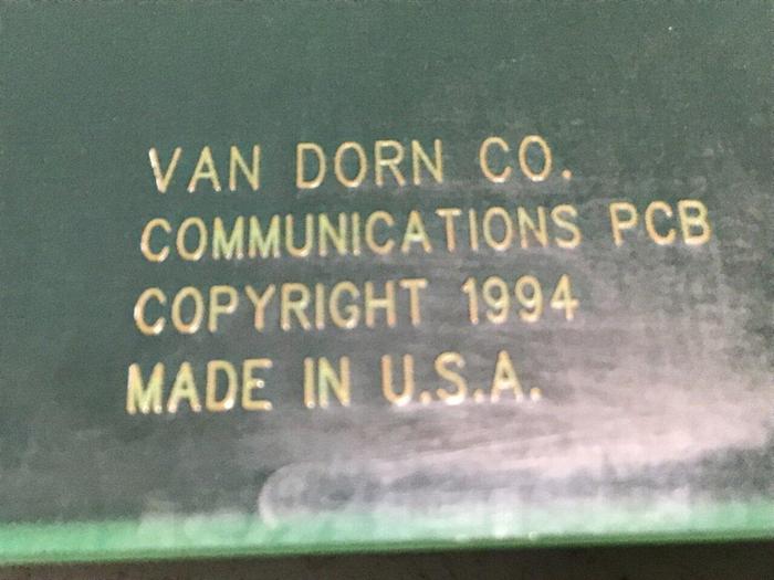 Used VAN DORN Communication Board PC330-081 330-081 Used