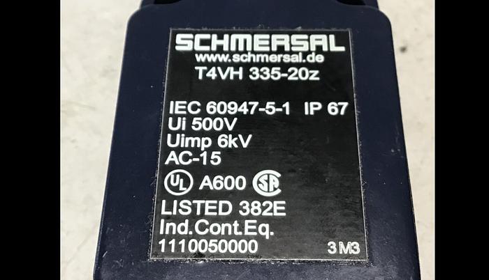 Used SCHMERSAL Limit Switch T4VH 335-20Z Used