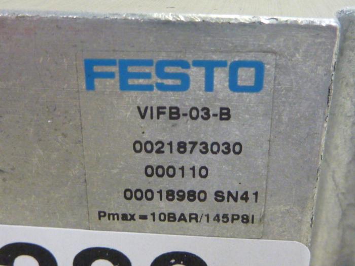 Used FESTO Manifold / Control Block VIFB-03-B. #64283