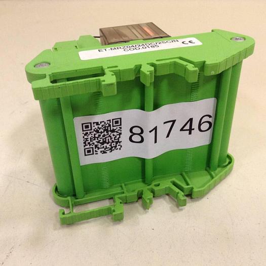 Used EUROTEK Four Channel Relay Breakout ET-MRZ04/24DC/2SC/N #81746