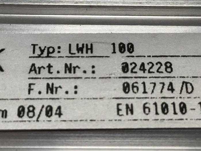 Used NOVOTECHNIK Linear Transducer LWH100 #123169