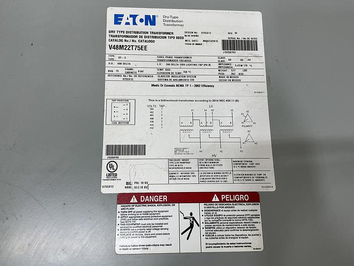 Used EATON CORP V48M22T75EE