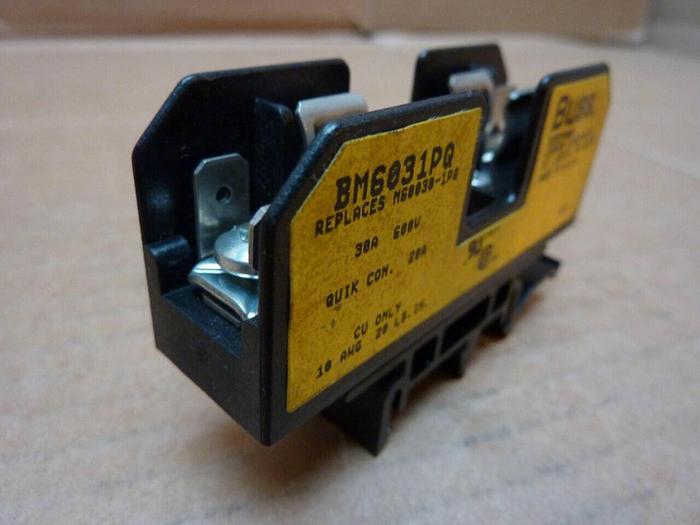 Used BUSSMANN Fuse Holder BM6031PQ #24799 SCRAPPED /DNL