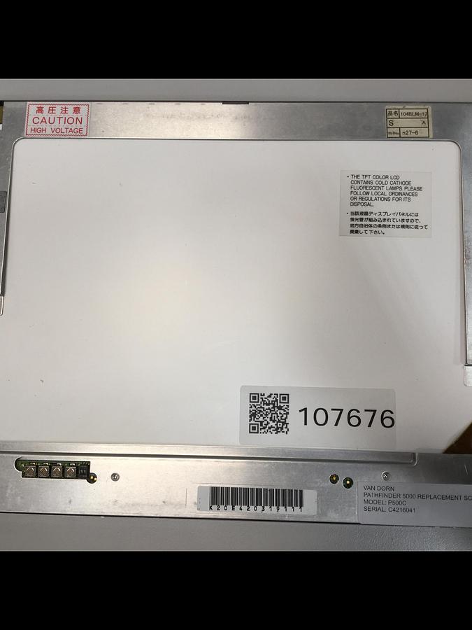 Used VAN DORN Pathfinder 5000 Replacement Screen P500C #107676