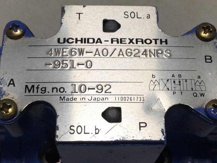 Used REXROTH Valve 4WE6WA0AG24NPS9510 #102341