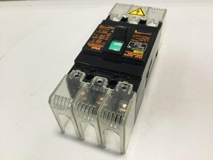 Used FUJI ELECTRIC 20 Amp Auto Circuit Breaker SA33B-20 #108880