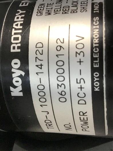 Used KOYO Rotary Encoder TRD-J1000-1472D #131332