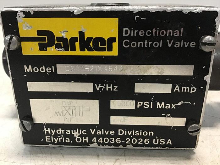 Used PARKER Directional Control Valve D3T1H21X4544 Used