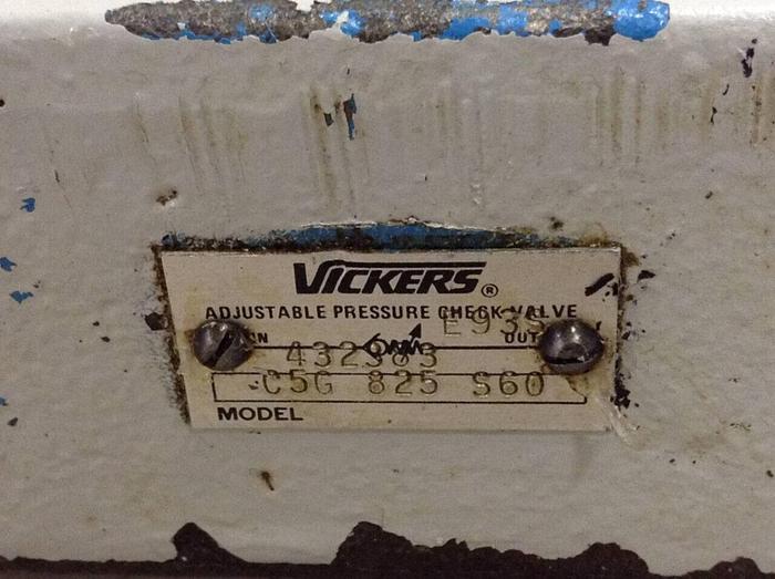 Used VICKERS Check Valve C5G825S60 #67812
