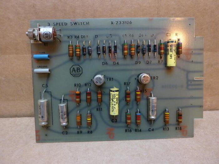 Used ALLEN BRADLEY Speed Switch Board X-233106 #27166