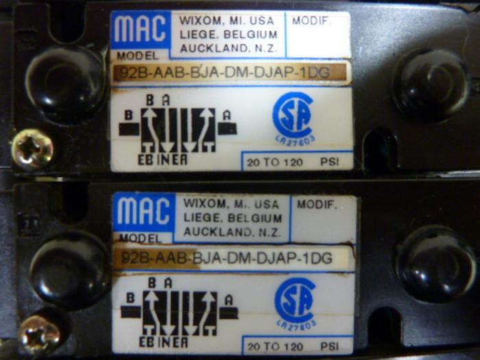 Used MAC Valves BLOCK852 Used