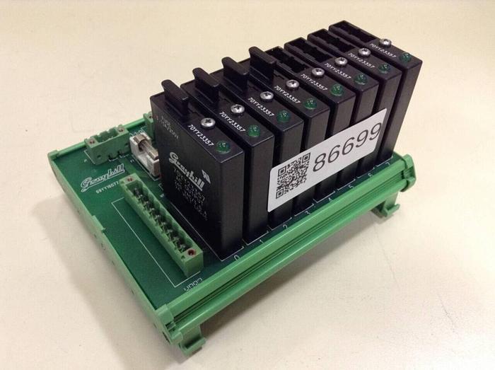 Used GRAYHILL Fuse Relay Board 69YY16077-2 #86699