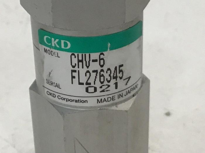 Used CKD CORP Check Valve CHV-6 #126604
