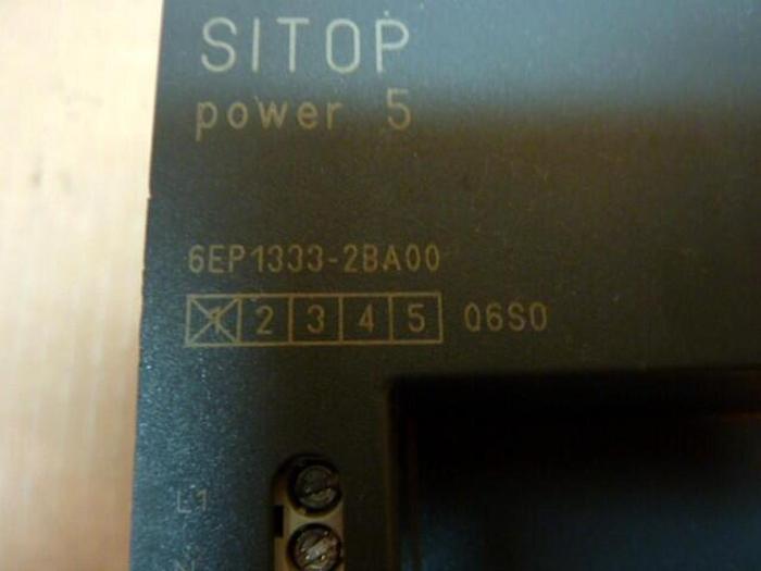 Used SIEMENS Power Supply 6EP1 333-2BA00 #24346