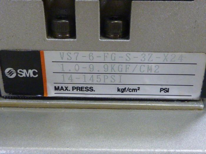 Used SMC Valve Set VS7-6-FG-S-3Z-X24 #62153