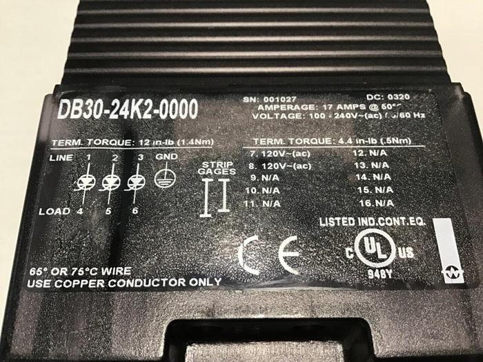 Used WATLOW Temperature Control DB30-24K2-0000 Used