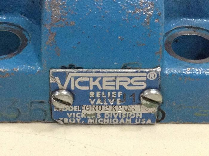 Used VICKERS Relief Valve CGR02K20S130 #80255
