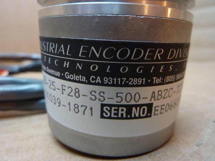 BEI INDUSTRIAL ENCODER Industrial Encoder H20EB-25-F28-SS-500-ABZC-7272-SCS36-28V-S #25026