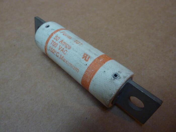 Used GOULD / SHAWMUT 50 Amp Fuse A70P50 #27450