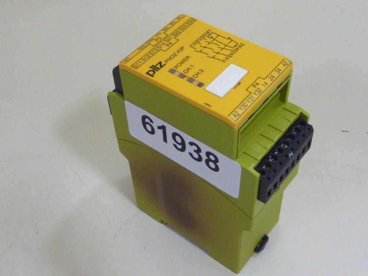 Used PILZ Safety Relay PNOZX3P24VDC24VAC3N/O1N/C1SO USED