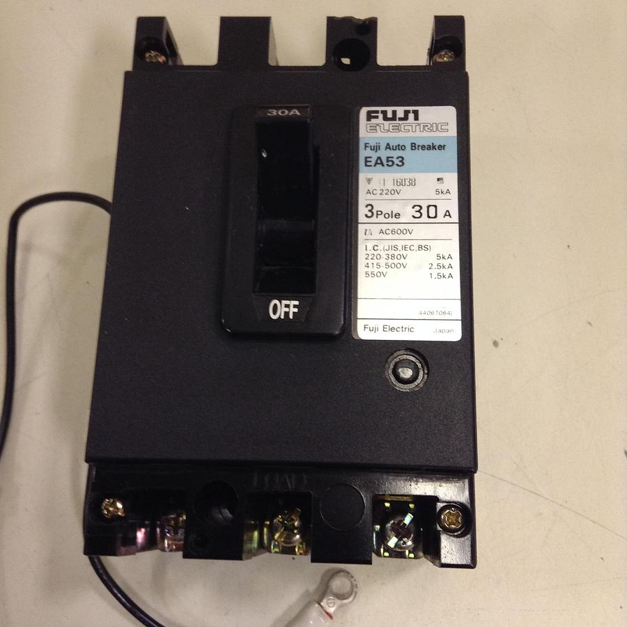 Used FUJI ELECTRIC 30 Amp Circuit Breaker EA53-30 Used